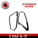 HEADLIGHT Head Light Cover For Isuzu D max 2016-2019 Matte Black Trim D-Max